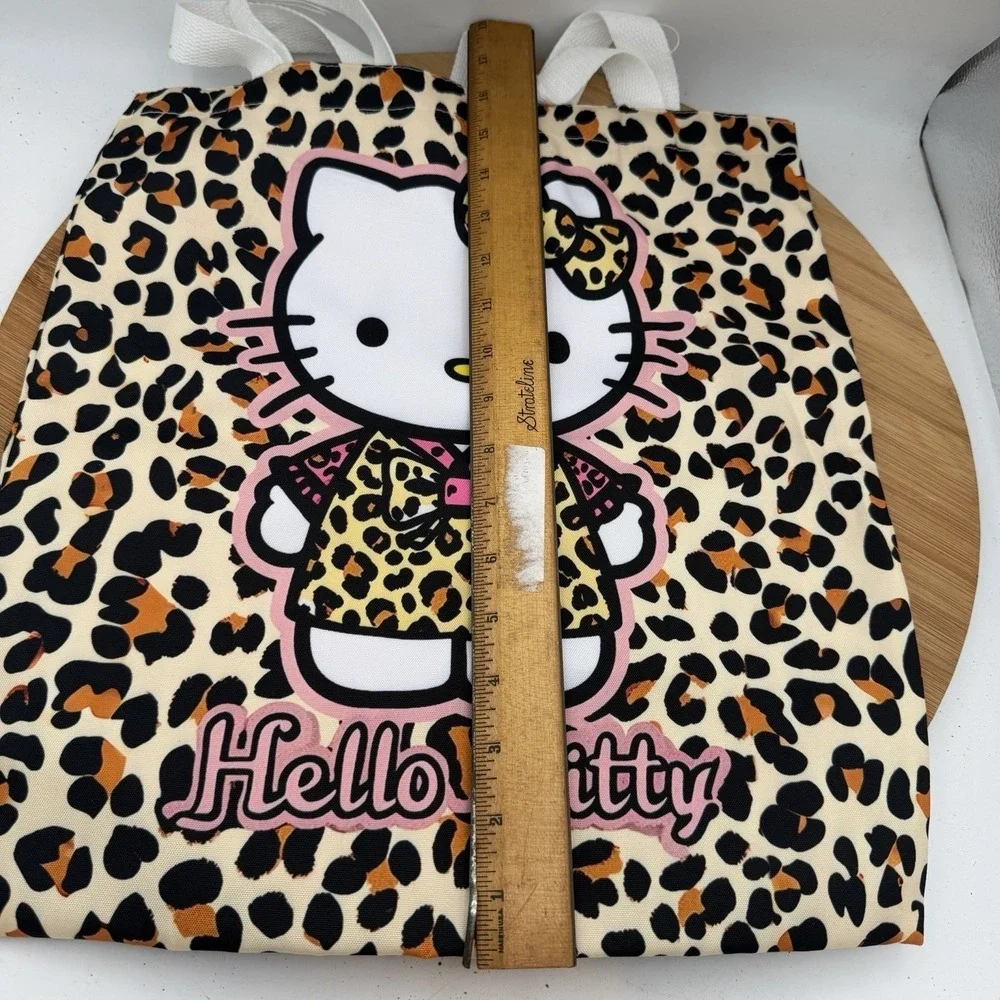 Hello Kitty Animal Print Tote Bag  &‎ Kuromi Pouch /hello Kitty Leopard Cheetah
